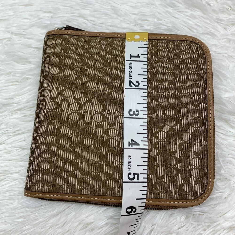 Vintage COACH Brown Signature Canvas CD Case - Picture 11 of 12